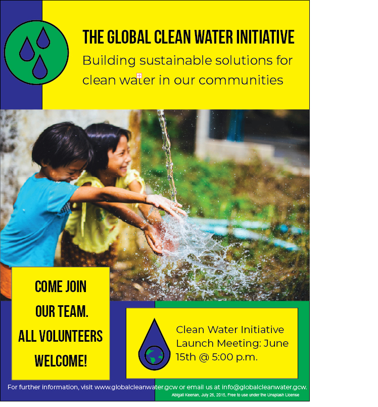 The Global Clean Water Initiative volunteer poster