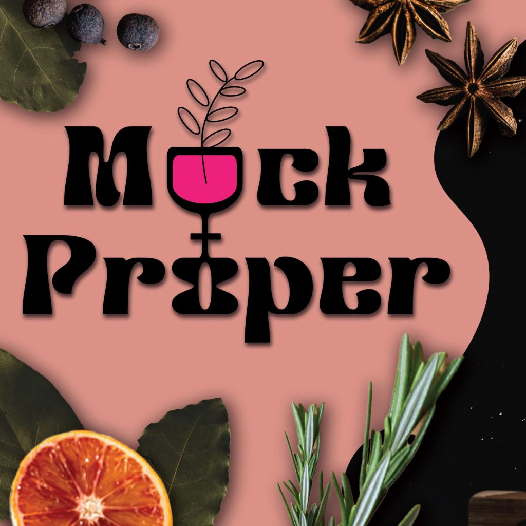 Mock Proper logo with botanical ingredients