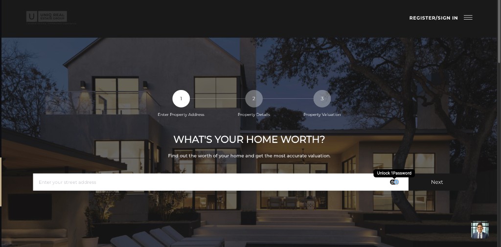 Older UNIQ site screenshot two